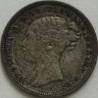 THREEPENCES SILVER 1877  VICTORIA NEF