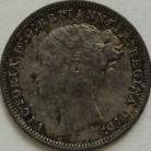 THREEPENCES SILVER 1878  VICTORIA NEF