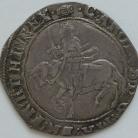 CHARLES I 1636 -1638 CHARLES I Halfcrown tower mint group III 3a1 scarf flying from kings waist rev. oval garnished shild MM Tun NVF