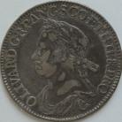 HALF CROWNS 1658  CROMWELL GVF