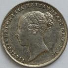 SIXPENCES 1857  VICTORIA SHORT LINE SCARCE NEF 