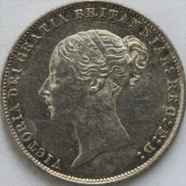 SIXPENCES 1858  VICTORIA                          GEF