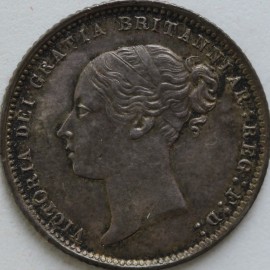 SIXPENCES 1871  VICTORIA DIE NO 6 NEF