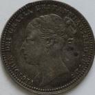 SIXPENCES 1880  VICTORIA 3RD BUST GVF