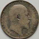 HALF CROWNS 1904  EDWARD VII VERY SCARCE F