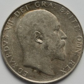 HALF CROWNS 1907  EDWARD VII  NEF/EF