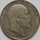 HALF CROWNS 1908  EDWARD VII SCARCE GVF