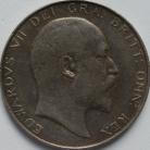 HALF CROWNS 1909  EDWARD VII GVF