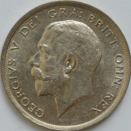 HALF CROWNS 1916  GEORGE V  GEF