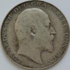 HALF CROWNS 1909  EDWARD VII GF