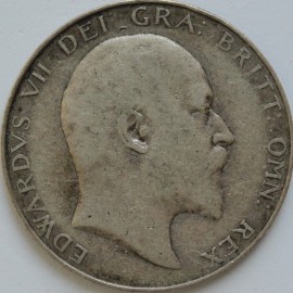 HALF CROWNS 1909  EDWARD VII  GF