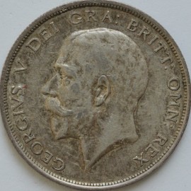 HALF CROWNS 1917  GEORGE V  GVF