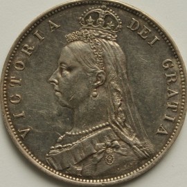 HALF CROWNS 1888  VICTORIA  GVF