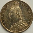 HALF CROWNS 1889  VICTORIA CLEANED GEF