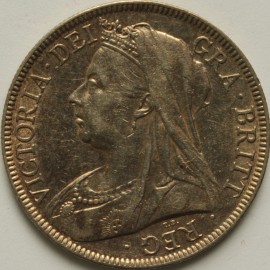 HALF CROWNS 1895  VICTORIA            GEF