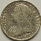 HALF CROWNS 1896  VICTORIA GVF