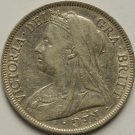 HALF CROWNS 1896  VICTORIA  GVF