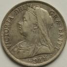 HALF CROWNS 1898  VICTORIA SCARCE GVF