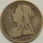 HALF CROWNS 1898  VICTORIA GF