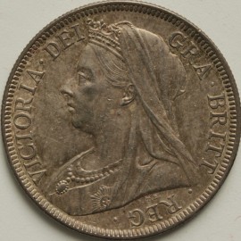 HALF CROWNS 1900  VICTORIA  GEF