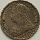 HALF CROWNS 1900  VICTORIA GVF