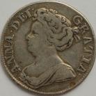 SHILLINGS 1711  ANNE 4TH BUST GF