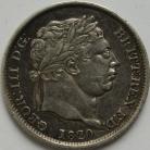 SHILLINGS 1820  GEORGE III GVF