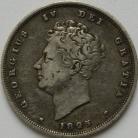 SHILLINGS 1825  GEORGE IV 2ND HEAD 3RD REVERSE VF