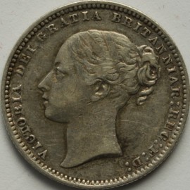 SHILLINGS 1874  VICTORIA DIE NO 67 GVF