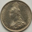 SHILLINGS 1888  VICTORIA 8 over 7 GEF