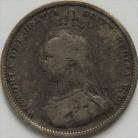 SHILLINGS 1889  VICTORIA SMALL HEAD RARE F