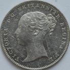 THREEPENCES SILVER 1856  VICTORIA  UNC LUS 