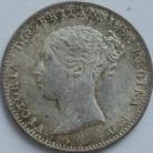 THREEPENCES SILVER 1864  VICTORIA SCARCE UNC T