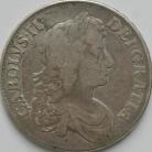 CROWNS 1672  CHARLES II 3RD BUST QUARTO GF/NVF