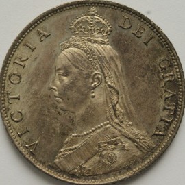 FLORINS 1887  VICTORIA JUBILEE HEAD SUPERB UNC T