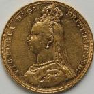 SOVEREIGNS 1887  VICTORIA JUBILEE HEAD LONDON GVF