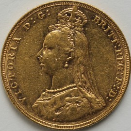 SOVEREIGNS 1887  VICTORIA JUBILEE HEAD MELBOURNE GVF