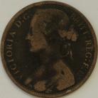 PENNIES 1871  VICTORIA RARE GF