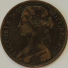 PENNIES 1873  VICTORIA GVF