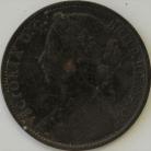 PENNIES 1876 H VICTORIA NARROW DATE F89 GVF