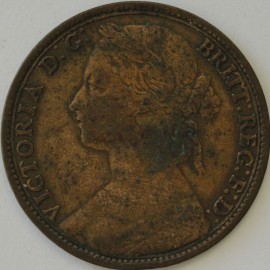 PENNIES 1879  VICTORIA F97 WIDE DATE GVF