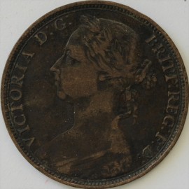 PENNIES 1891  VICTORIA  GVF