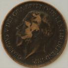 PENNIES 1919 H GEORGE V HEATON GVF