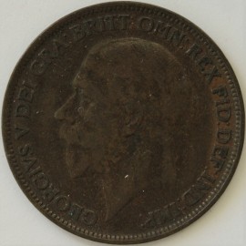 PENNIES 1926  GEORGE V MOD HEAD SCARCE GF