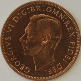 PENNIES 1950  GEORGE VI PROOF FDC