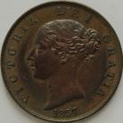 HALFPENCE 1857  VICTORIA NEF