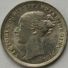 THREEPENCES SILVER 1872  VICTORIA SCARCE GEF