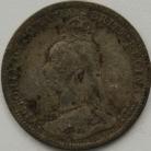 THREEPENCES SILVER 1893  VICTORIA JUB HEAD GF