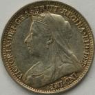 THREEPENCES SILVER 1898  VICTORIA GEF