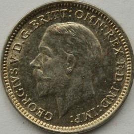 THREEPENCES SILVER 1932  GEORGE V  BU